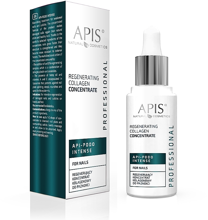 Колагеновий концентрат для нігтів - Apis Professional Api-Podo Intense Regenerating Collagen Concentrate — фото N1