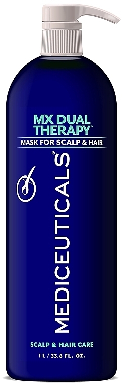 Відновлювальна антивікова маска для волосся і шкіри голови - Mediceuticals MX Dual Therapy Mask For Scalp And Hair — фото N2