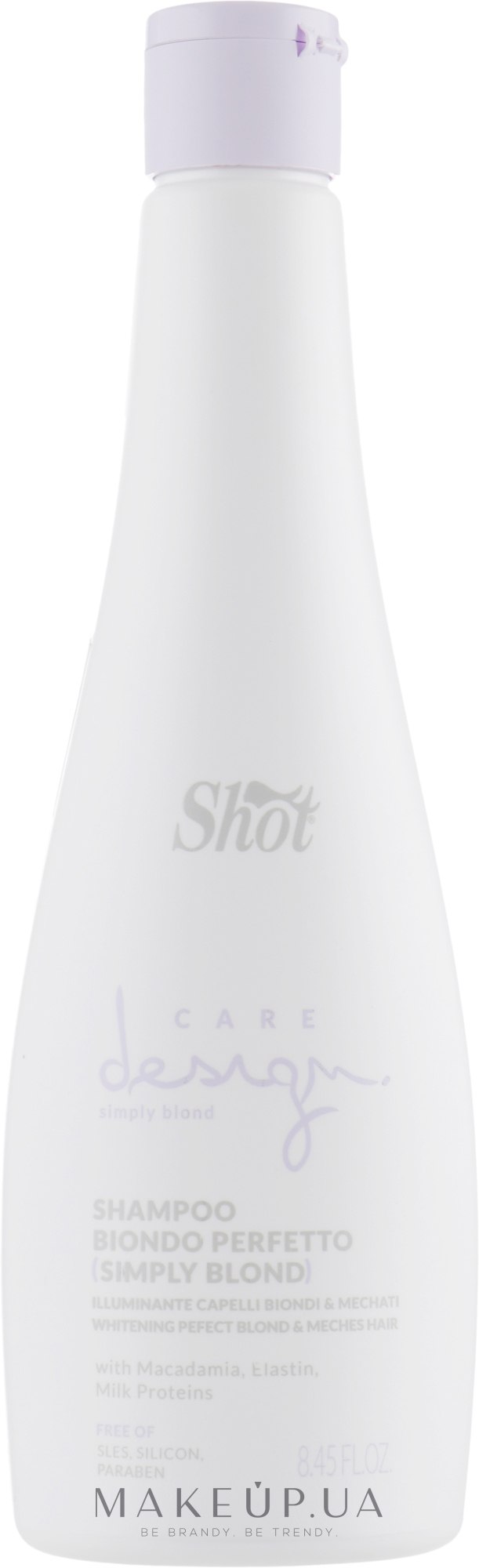 Шампунь для волос "Превосходный блонд" - Shot Care Design Simply Blond Shampoo — фото 250ml