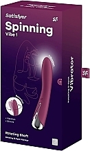 Парфумерія, косметика Вібратор для стимуляції точки G, червоний - Satisfyer Spinning Vibe 1 Red