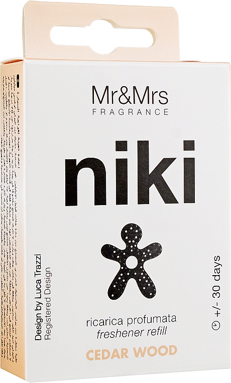 Змінний блок для ароматизатора - Mr&Mrs Niki Cedar Wood Refill — фото N1