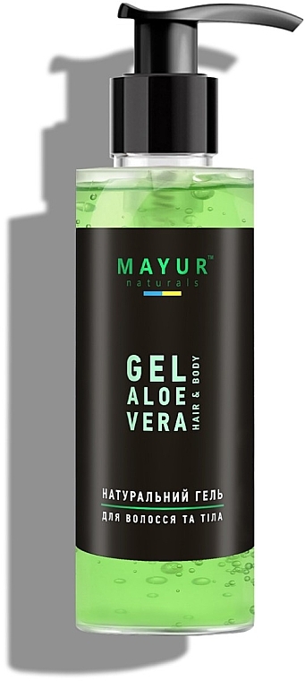 Натуральний гель для волосся й тіла "Алое вера" - Mayur Hair And Body Aloe Vera Gel — фото N1