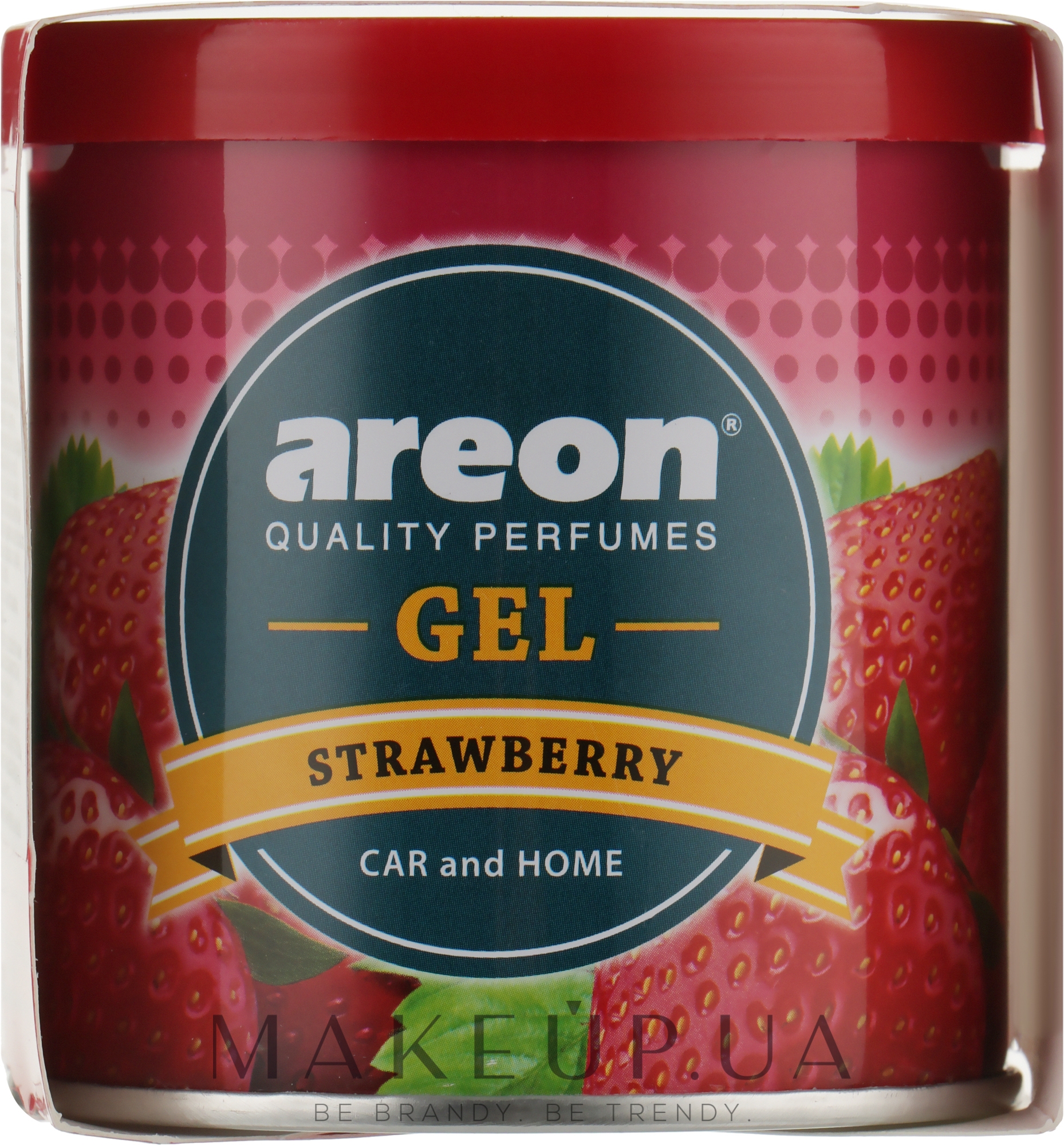 Ароматизований гель для повітря "Полуниця" - Areon Areon Gel Can Strawberry — фото 80g