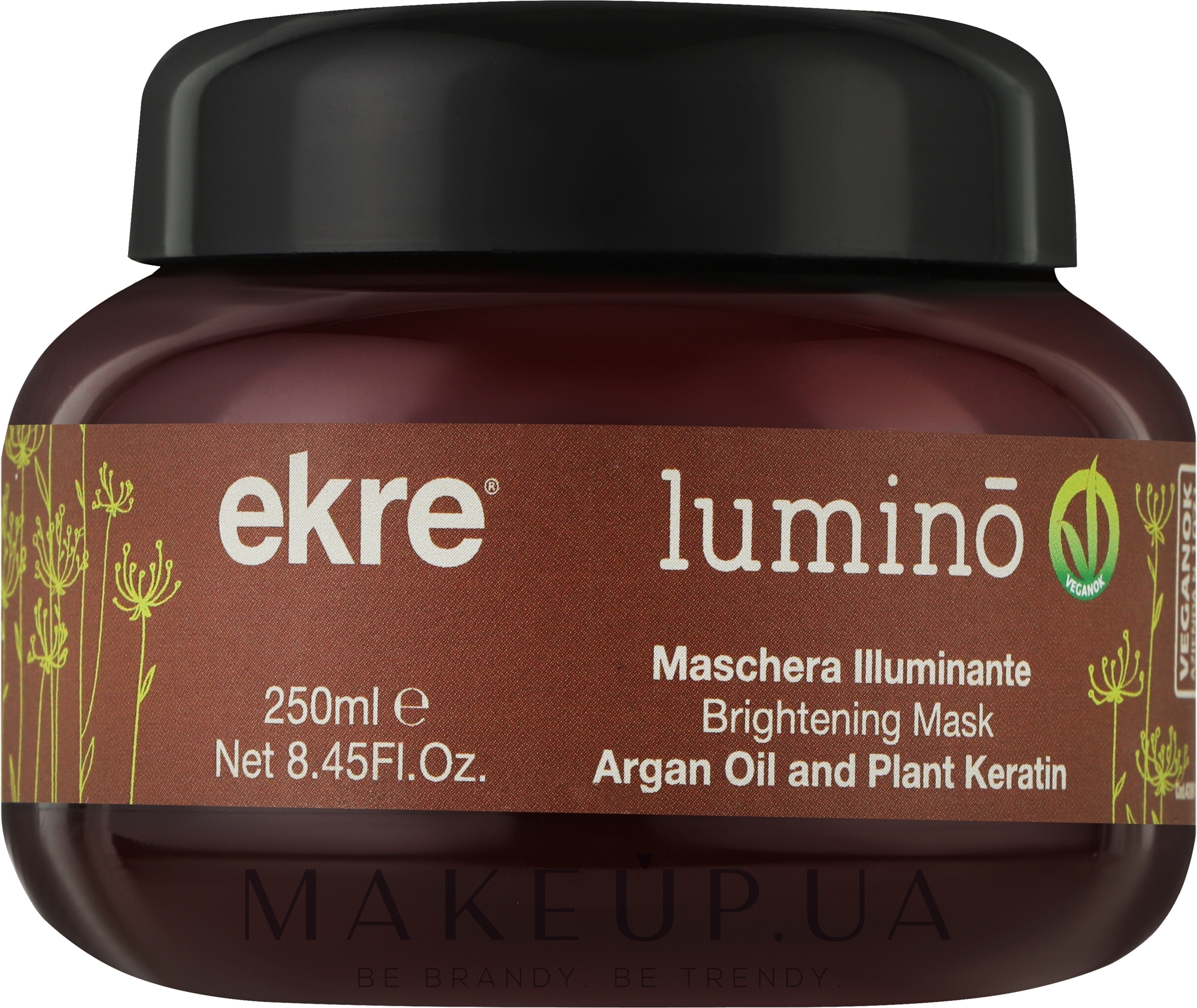 Маска з аргановою олією і кератином - Ekre Lumino Mask — фото 250ml