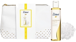 Парфумерія, косметика Набір - Dove Elegant Beauty Gift Set (sh/oil/200ml + pouch + sponge)