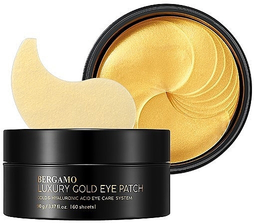 Патчи для глаз с золотым гидрогелем - Bergamo 24K Luxury Gold Hydrogel Eye Patch — фото N2