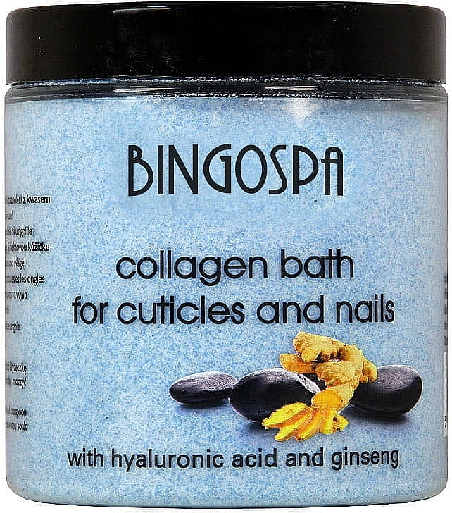 Сіль для нігтів і кутикул, з колагеном і женьшенем - BingoSpa Collagen Bath For Cuticles And Nails With Ginseng — фото N1