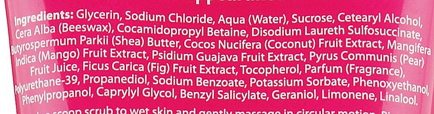 Скраб для тіла цукровий - Mades Cosmetics Body Resort Exotical Body Sugar Scrub Guava Extract — фото N3