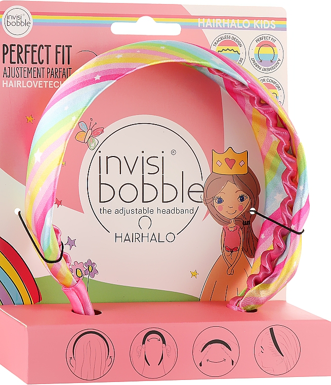 Обідок для волосся - Invisibobble Kids Hairhalo Rainbow Crown — фото N1