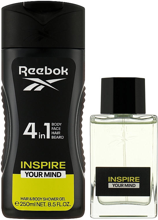 Reebok Inspire Your Mind - Набор (edt/50ml + sh/gel/250ml) — фото N2