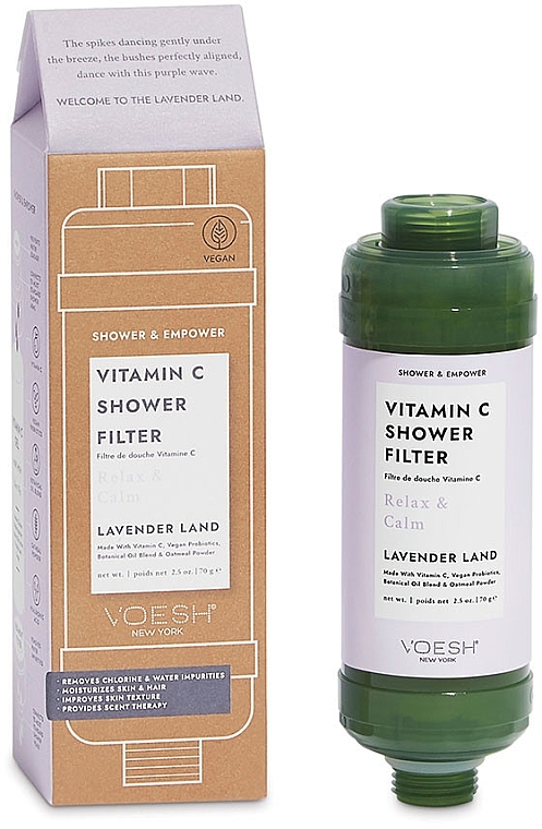 Фільтр для душу "Лаванда" - Voesh Vitamin C Shower Filter Lavender Land — фото N1