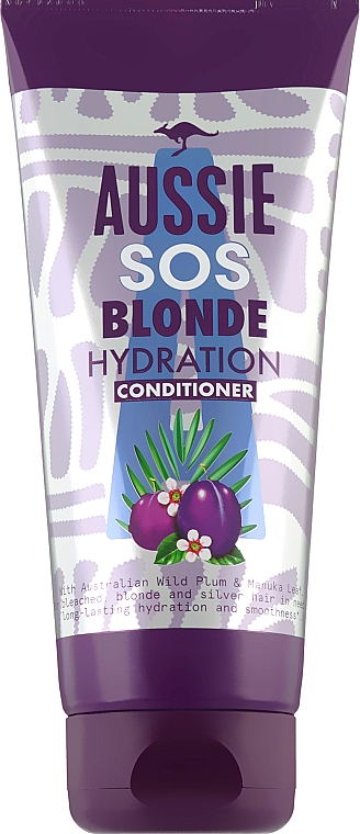 Кондиционер для светлых волос - Aussie SOS Blonde Australian Wild Plum & Manuka Leaf — фото N1