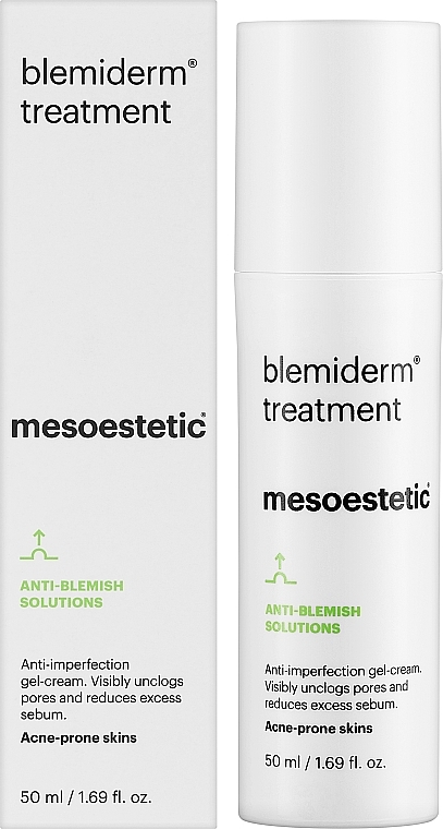 Ночной крем-гель для жирной кожи с акне - Mesoestetic Blemiderm Treatment — фото N2