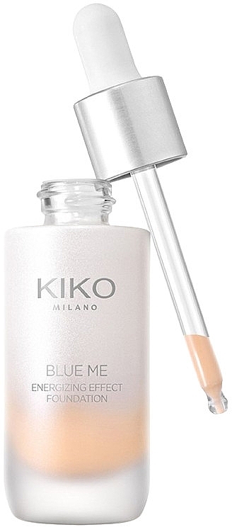 Стойкая жидкая тональная основа - Kiko Milano Blue Me Energizing Effect Foundation — фото N2