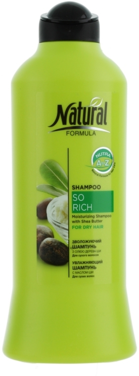 Шампунь увлажняющий для сухих волос с маслом ши - Natural Formula So Rich Shampoo