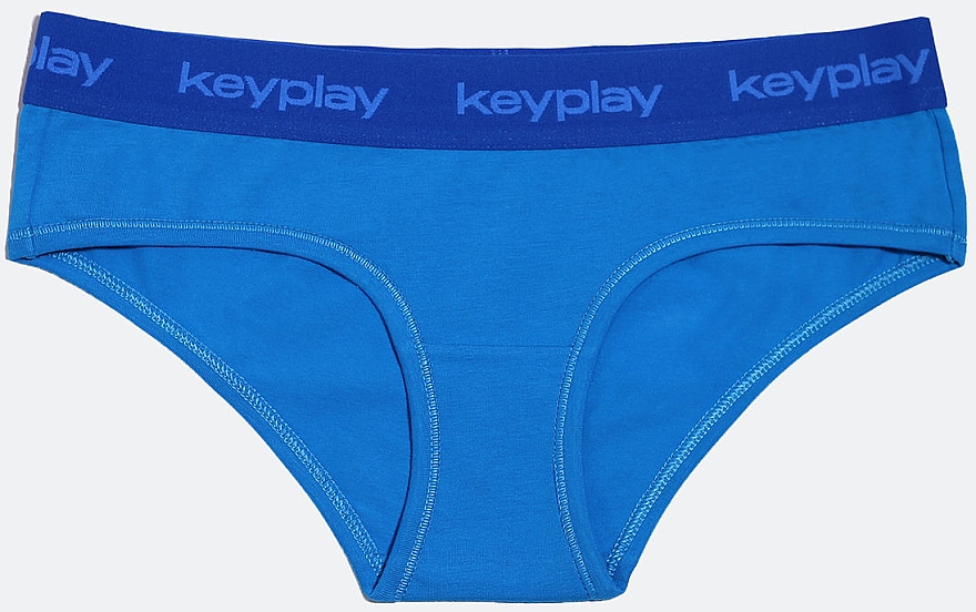 Комплект білизни для жінок "Sport Ocean", топ + трусики-хіпстери, блакитний - Keyplay — фото N3