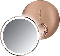 Парфумерія, косметика Дзеркало сенсорне кругле, 10 см, рожеве - Simplehuman Sensor Mirror Compact