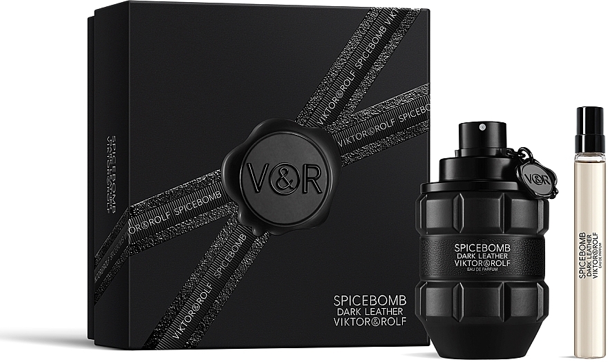 Viktor & Rolf Spicebomb Dark Leather - Набор (edp/90ml + edp/10ml) — фото N1