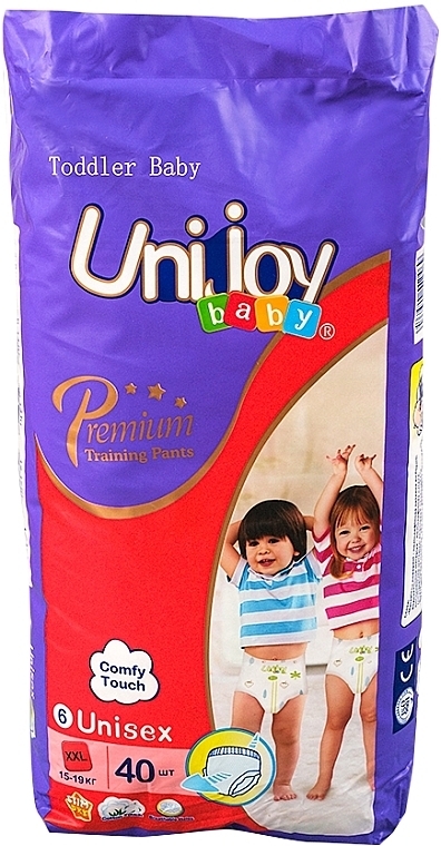 Ультратонкі трусики-підгузки Premium Pants 40 шт XXL 15-19 кг - Unijoy — фото N1