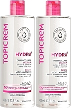 Набір - Topicrem Gentle Micellar Water Face & Eyes Duo (micell/water/2x400ml) — фото N1