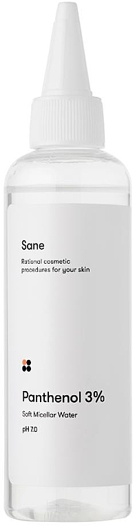 Мицеллярная вода для чувствительной кожи с пантенолом - Sane Panthenol 3% Soft Micellar Water