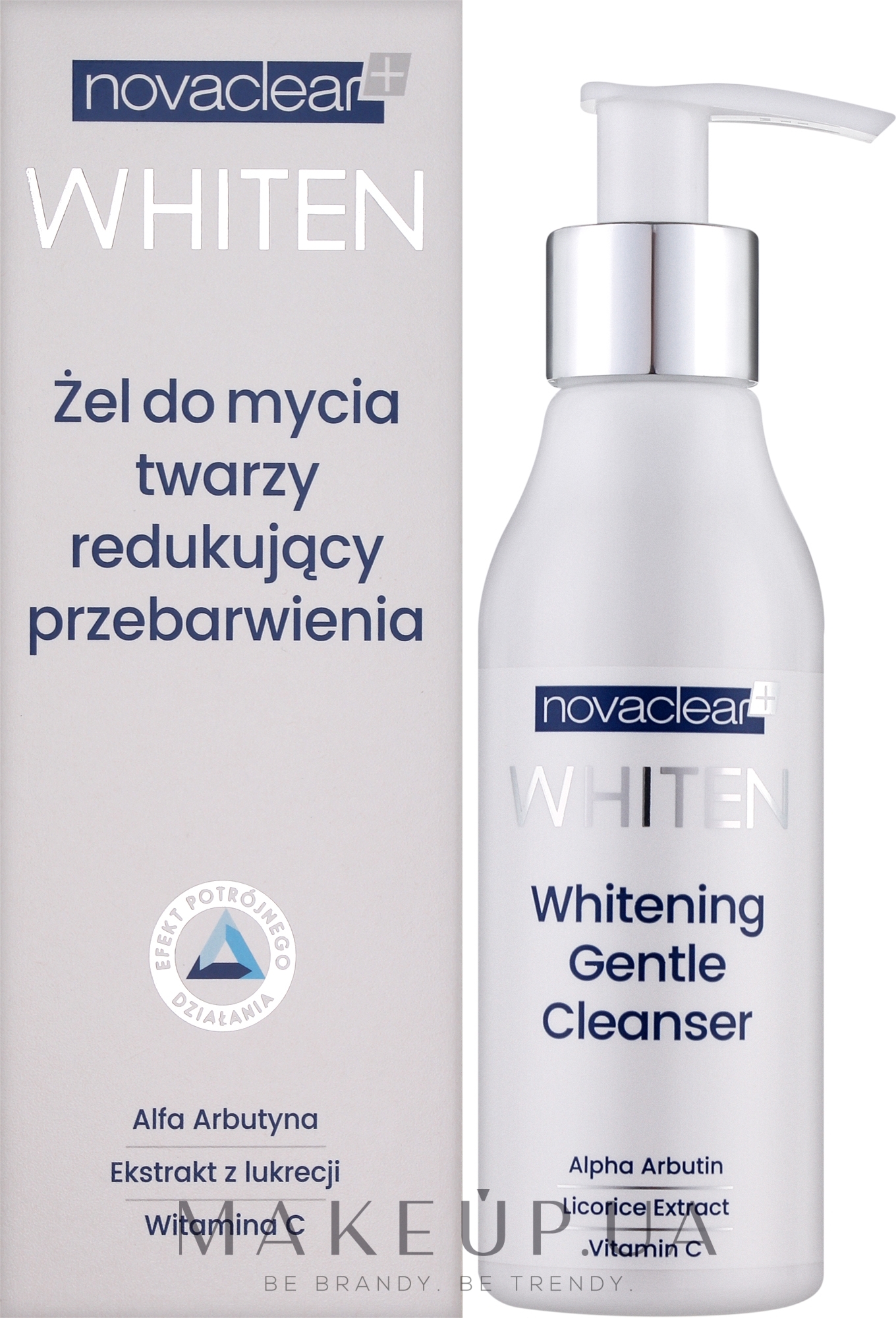 Гель для очищения лица - Novaclear Whiten Whitening Gentle Cleanser — фото 150ml