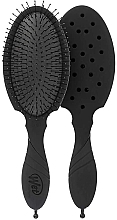 Парфумерія, косметика Щітка для волосся з роздільником пасом, чорна - Wet Brush Backbar Detangler Black
