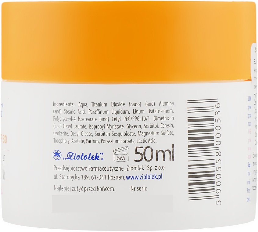 Сонцезахисний крем для дітей - Linomag Sun Cream SPF 30 — фото N2