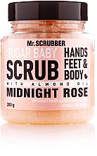 Духи, Парфюмерия, косметика Сахарный скраб для тела - Mr.Scrubber Sugar Baby Midnight Rose Hands Feet & Body Scrub