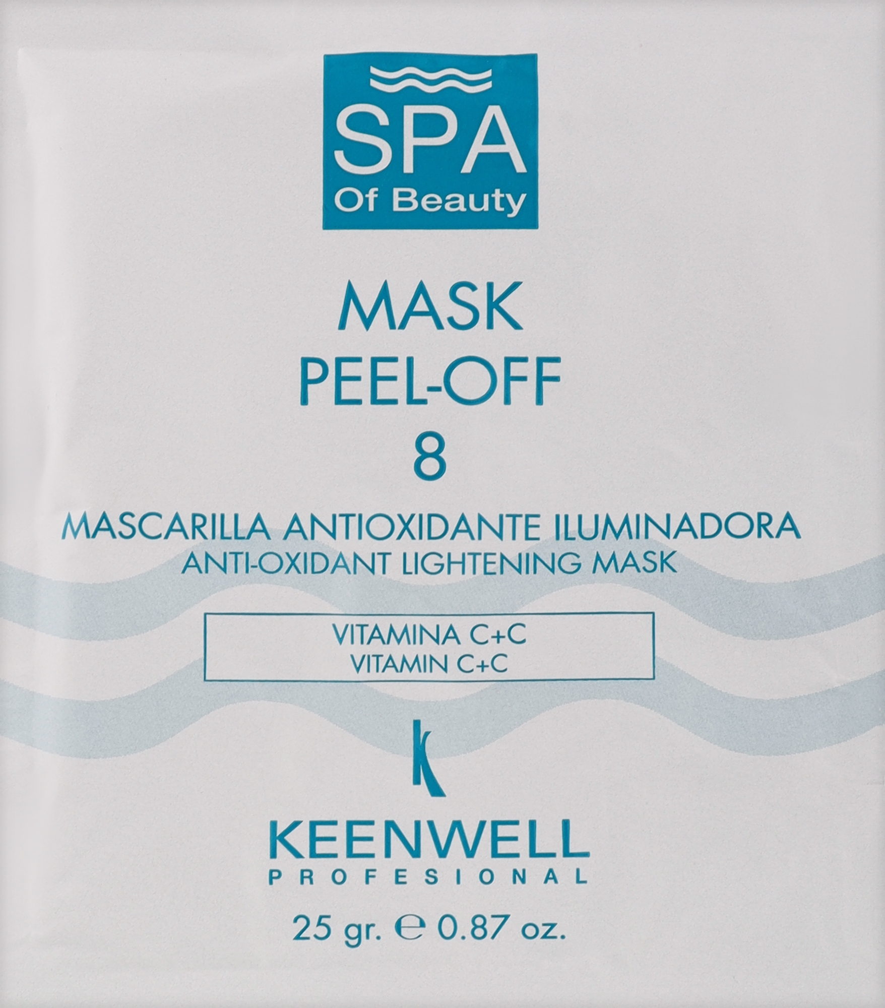 Альгінатна маска №9 - Keenwell Spa Of Beauty Peel Off Mask Number 9 Purifying with Yoghurt Proteins — фото 25g