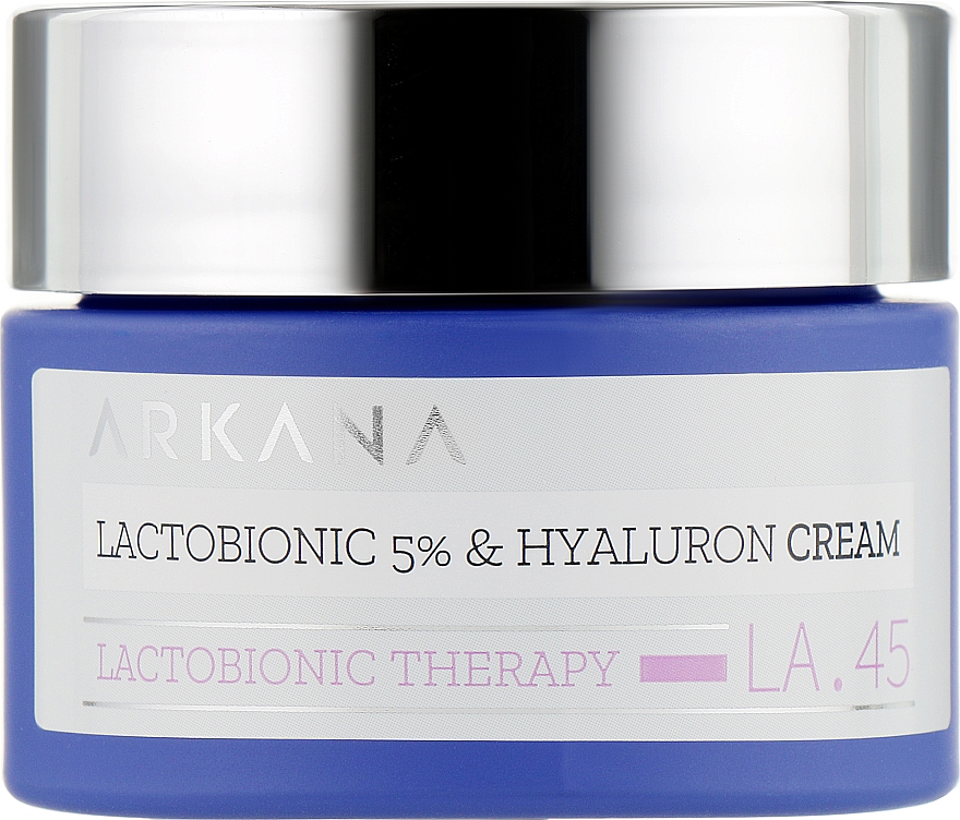 Крем с лактобионовой 5% и гиалуроновой кислотой - Arkana Lactobionic 5% & Hyaluron Cream — фото N1