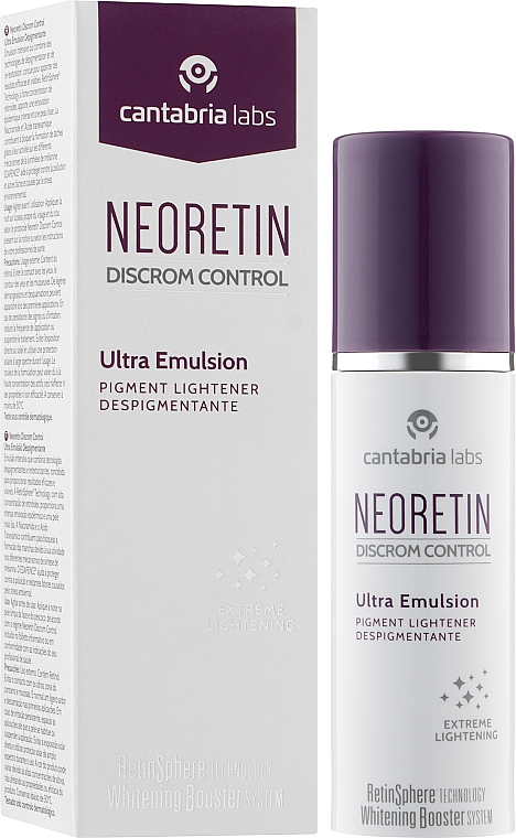 Осветляющая эмульсия для всех типов кожи - Cantabria Labs Neoretin Discrom Control Ultra Emulsio — фото N2