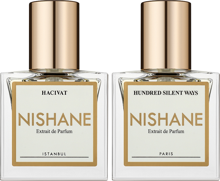 Nishane Hacivat & Hundred Silent Ways - Набор (parfum/2*15ml) — фото N2