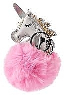 Парфумерія, косметика Брелок для ключів "Пухнастий єдиноріг", рожевий - Martinelia Keychain Unicorn Puff