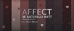 Палетка пресованих тіней для повік - Affect Cosmetics Naturally Matt Eyeshadow Palette — фото N2
