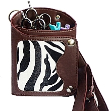 Духи, Парфюмерия, косметика Парикмахерская сумка для инструментов "Зебра", коричневая - Xhair Zebra