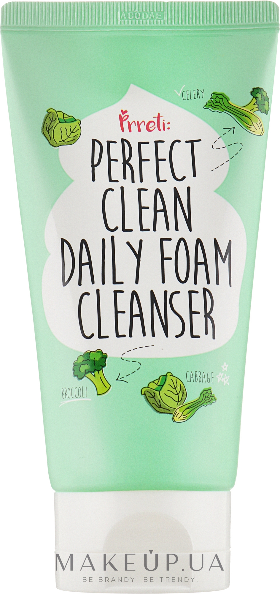 Очищающая пенка для лица с детокс эффектом - Prreti Perfect Clean Daily Foam Cleanser — фото 150ml