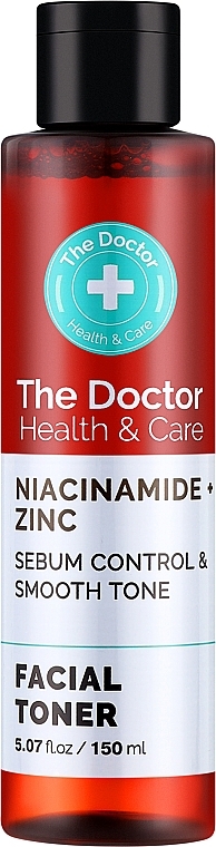Тонер для лица - The Doctor Health & Care Niacinamide + Zinc Toner — фото N1