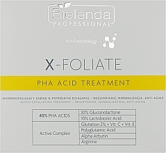 Набор - Bielenda Professional X-Foliate PHA Acid Treatment (f/peeling/5*1.5g + f/mask/5*15g + f/ser/5*2ml) — фото N1