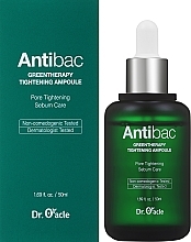 Антибактеріальна сироватка для звуження пор - Dr.Oracle Antibac Green Therapy Tightening Ampoule — фото N2