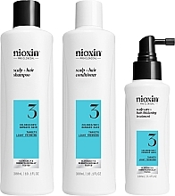 Парфумерія, косметика Набір - Nioxin System 3 Loyalty Kit (shmp/300ml + h/cond/300ml + h/serum/100ml)