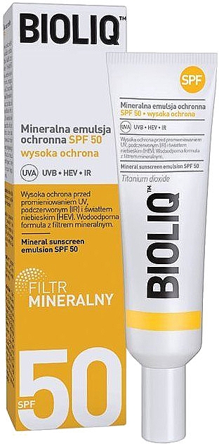 Захисна мінеральна емульсія для обличчя й тіла - Bioliq Protective Mineral Emulsion SPF50 — фото N1
