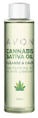 Легка конопляна олія для очищення обличчя - Avon Cannabis Sativa Oil — фото N1