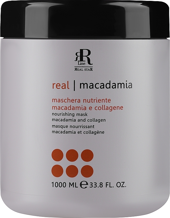 Маска для волос с маслом макадамии и коллагеном - RR Line Macadamia Star — фото N4
