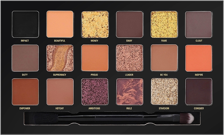 Палетка теней - W7 Influence Pressed Pigment Palette — фото N2