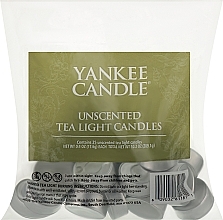 Парфумерія, косметика Чайні свічки без запаху - Yankee Candle Yankee Candle Unscented Tea Lights Candles