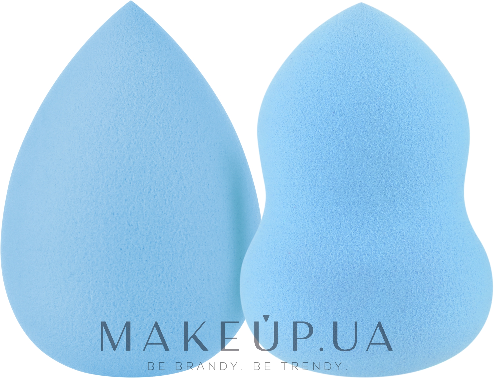 Набор спонжей для макияжа "Груша + капля" PF-71, голубой - Puffic Fashion — фото 2шт