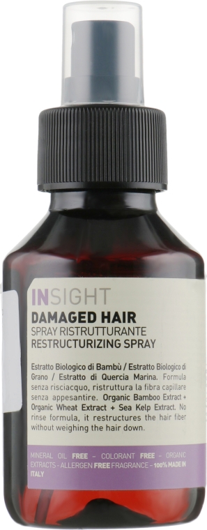Відновлювальний спрей для пошкодженого волосся - Insight Damaged Hair Restructurizing Spray