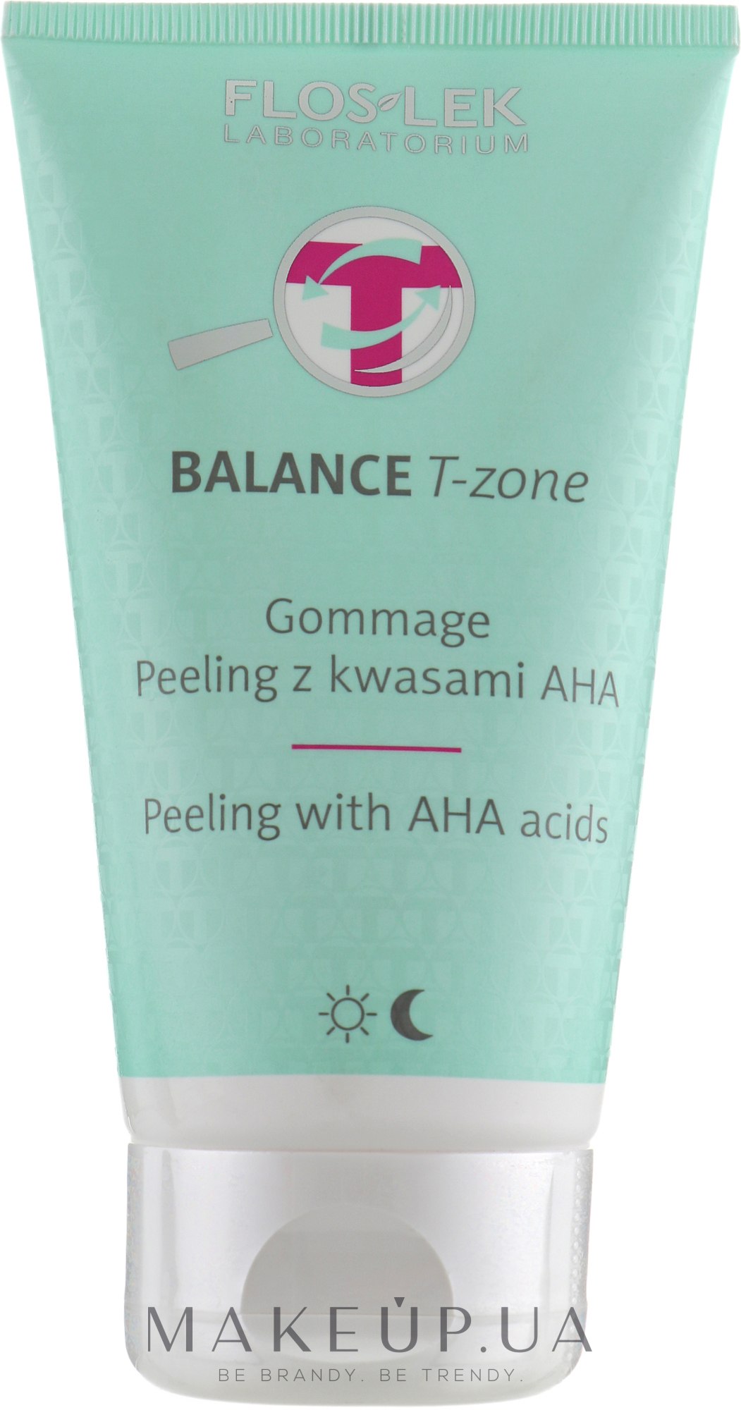 Пілінг-гомаж для обличчя, з кислотами - Floslek Balance T-Zone Gommage Peeling With AHA Acids — фото 125ml
