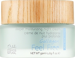 Нічний крем для обличчя з колагеном - Feel Free Collagen Deeper Moisturizing Night Cream — фото N1